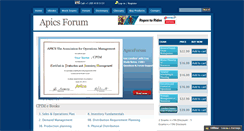 Desktop Screenshot of apicsforum.com